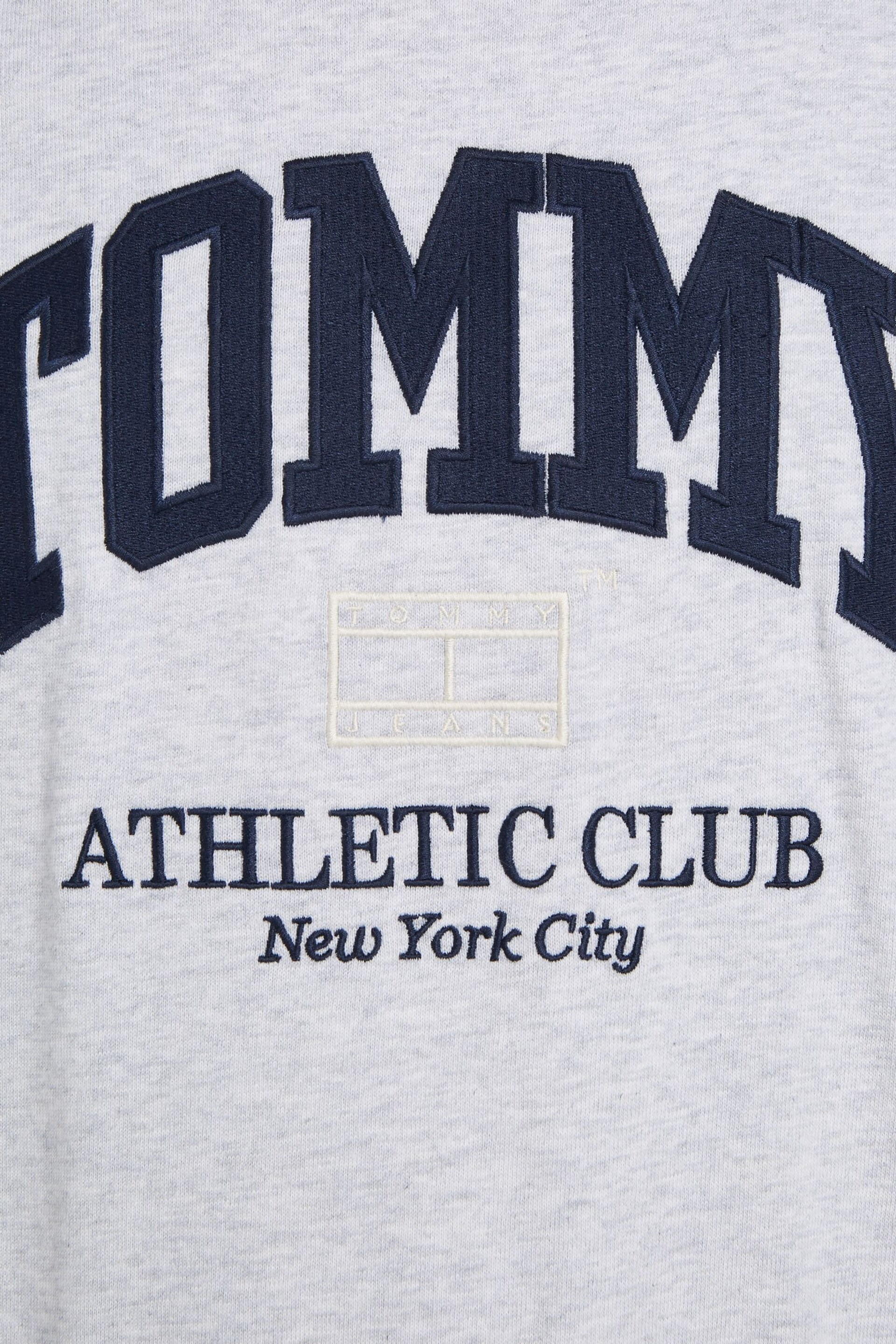 Tommy Jeans Grey Athletic Club T-Shirt - Image 6 of 6