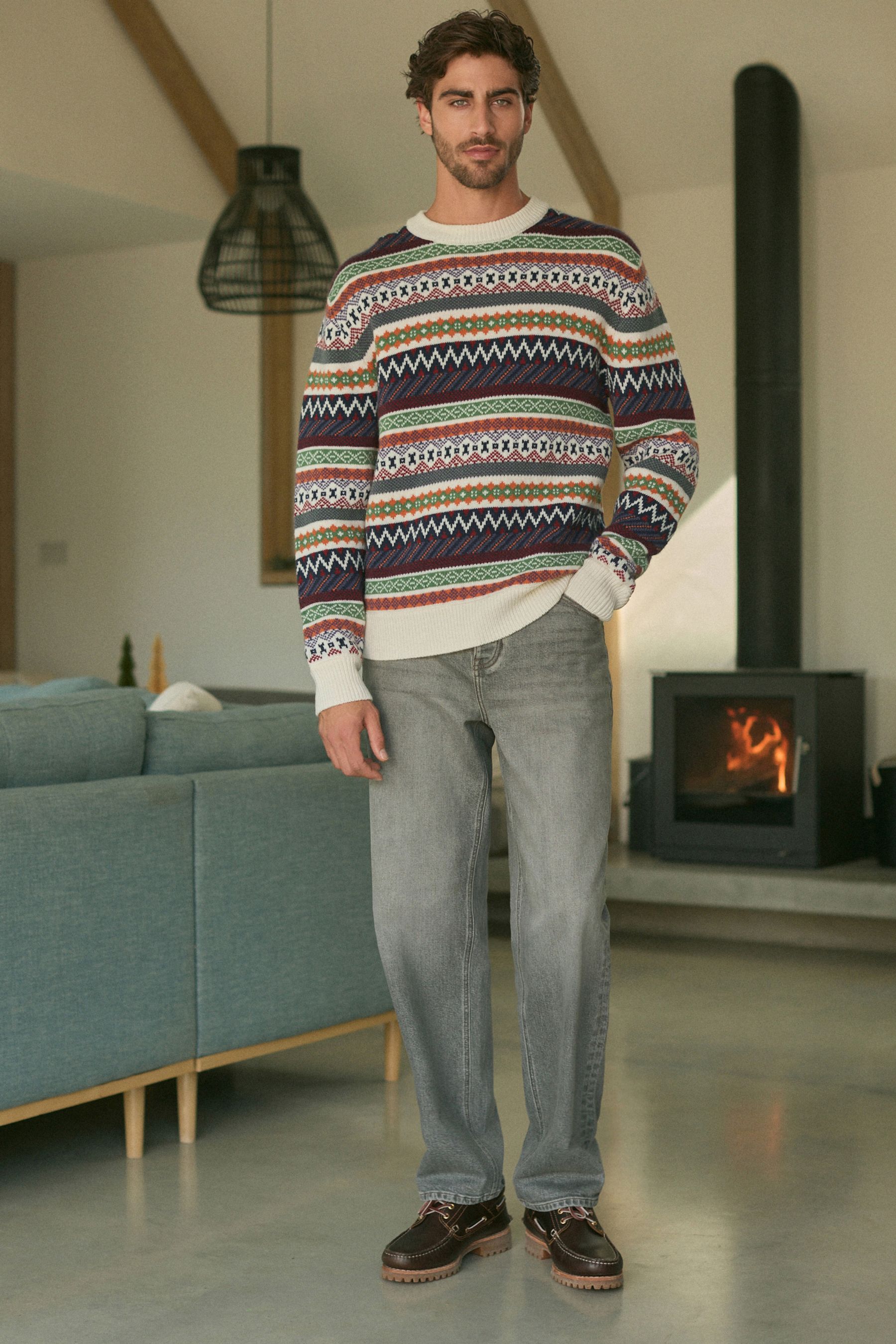 Cream fairisle jumper discount