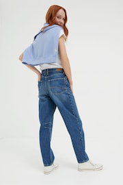 FatFace Blue Cara Barrel Leg Jeans - Image 2 of 5