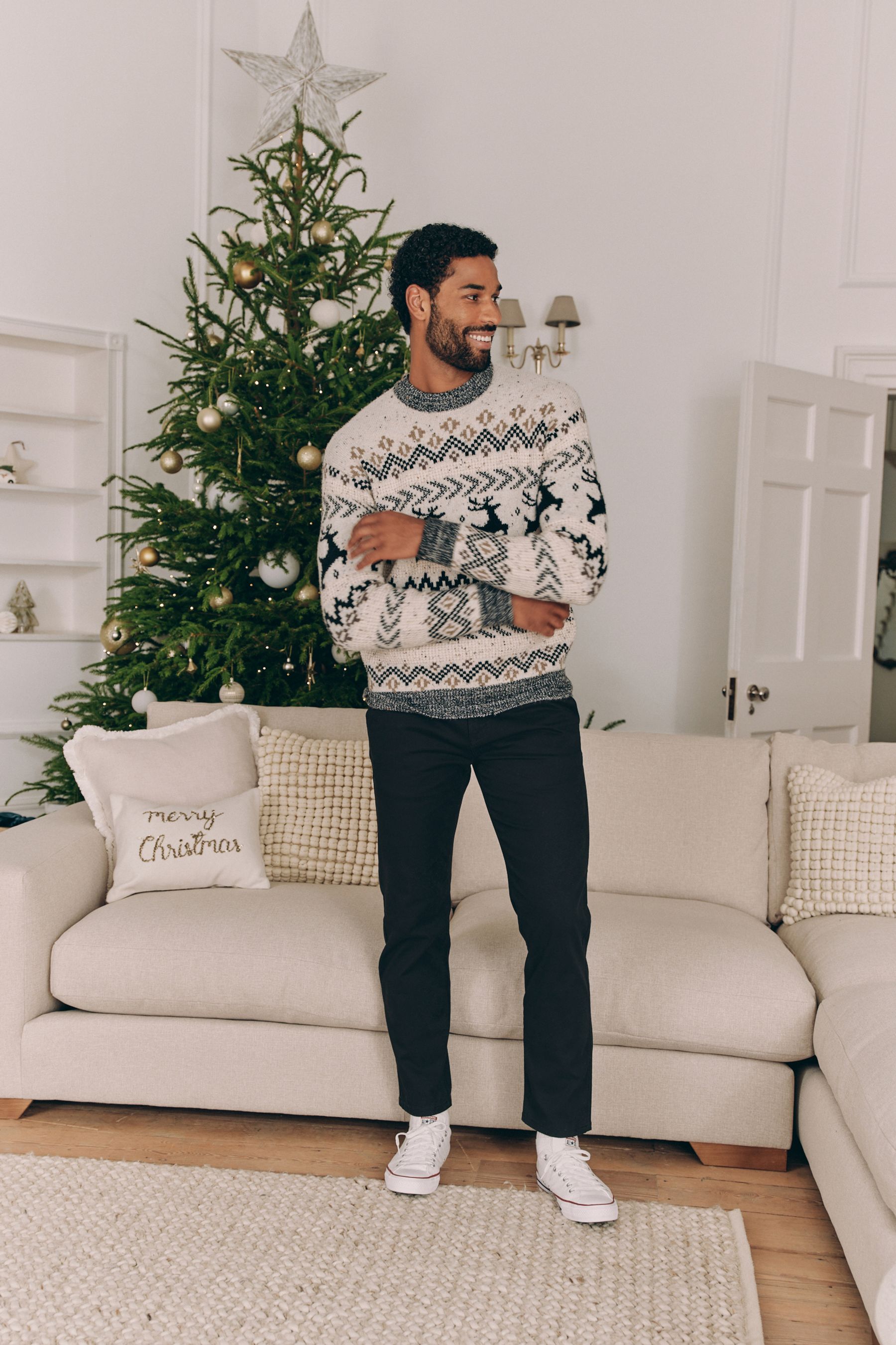 Mens stag christmas jumper best sale