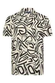 BadRhino Big & Tall Abstract Print Short Sleeve 100% Cotton Shirt - Image 3 de 4