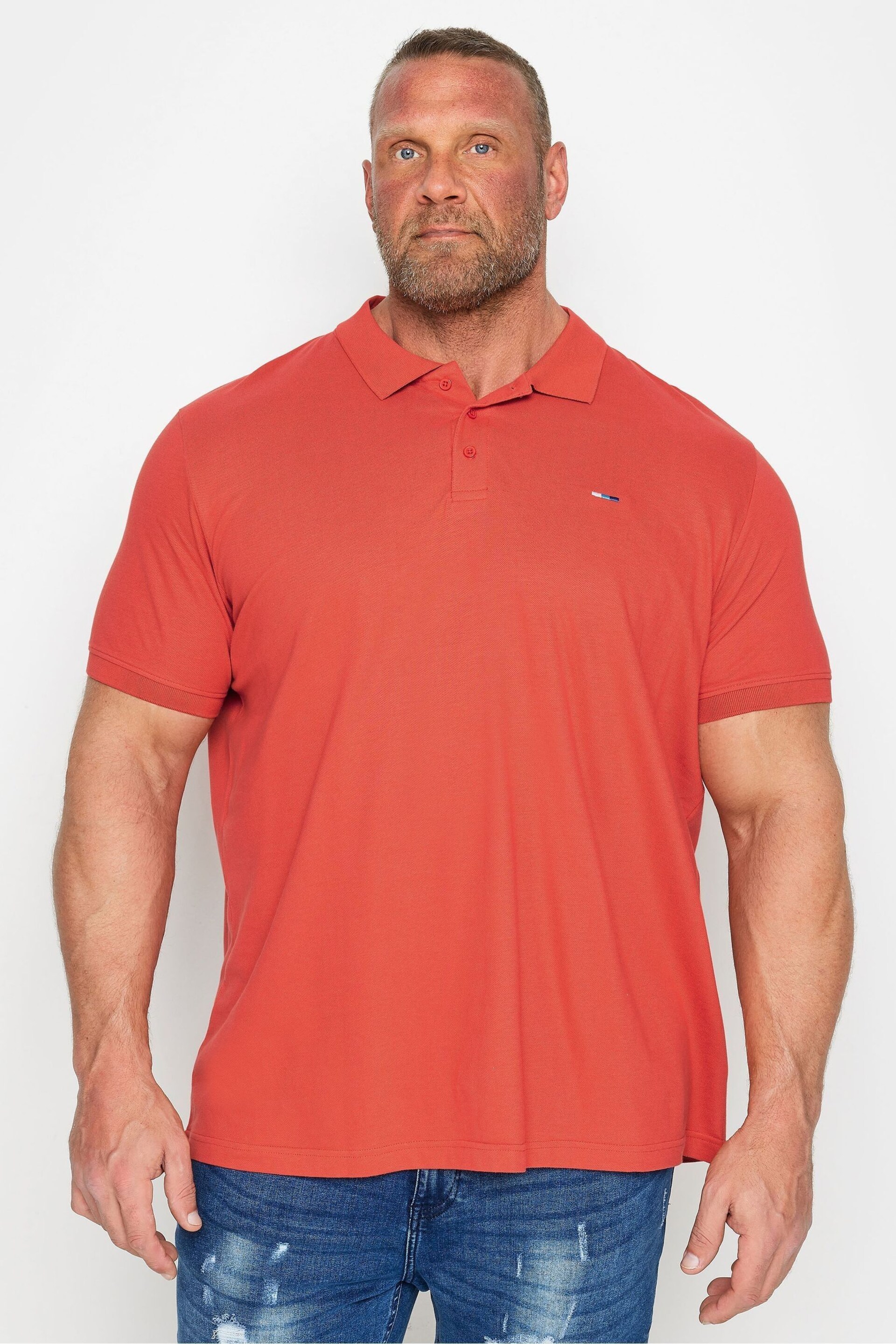 BadRhino Big & Tall Red Polo Shirt - Image 1 of 3