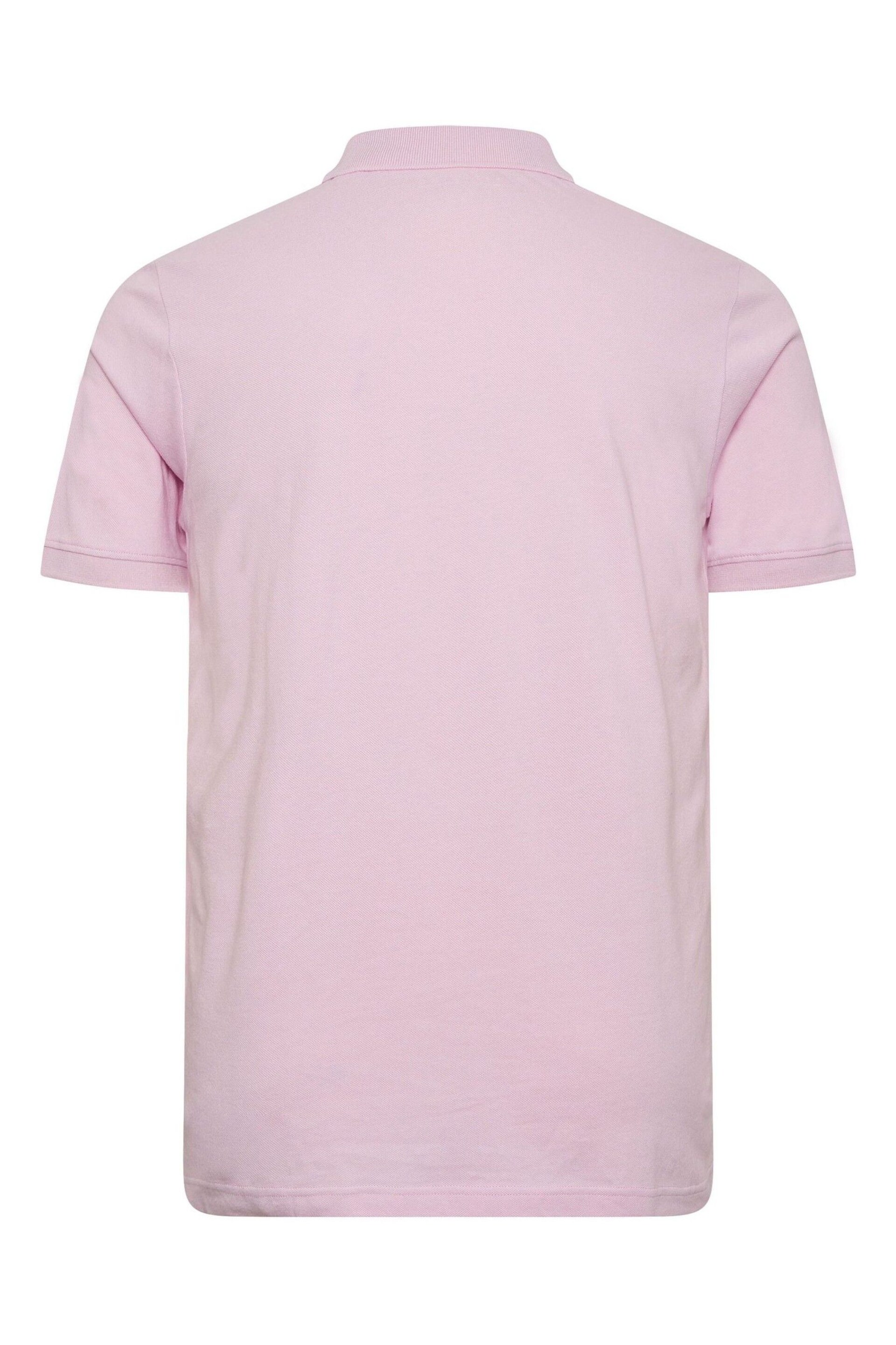 BadRhino Big & Tall Pink Polo Shirt - Image 3 of 3