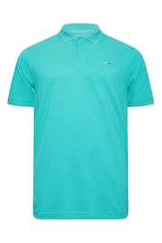 BadRhino Big & Tall Blue/Pink/Teal 3 Pack Polo Shirts - Image 5 of 7