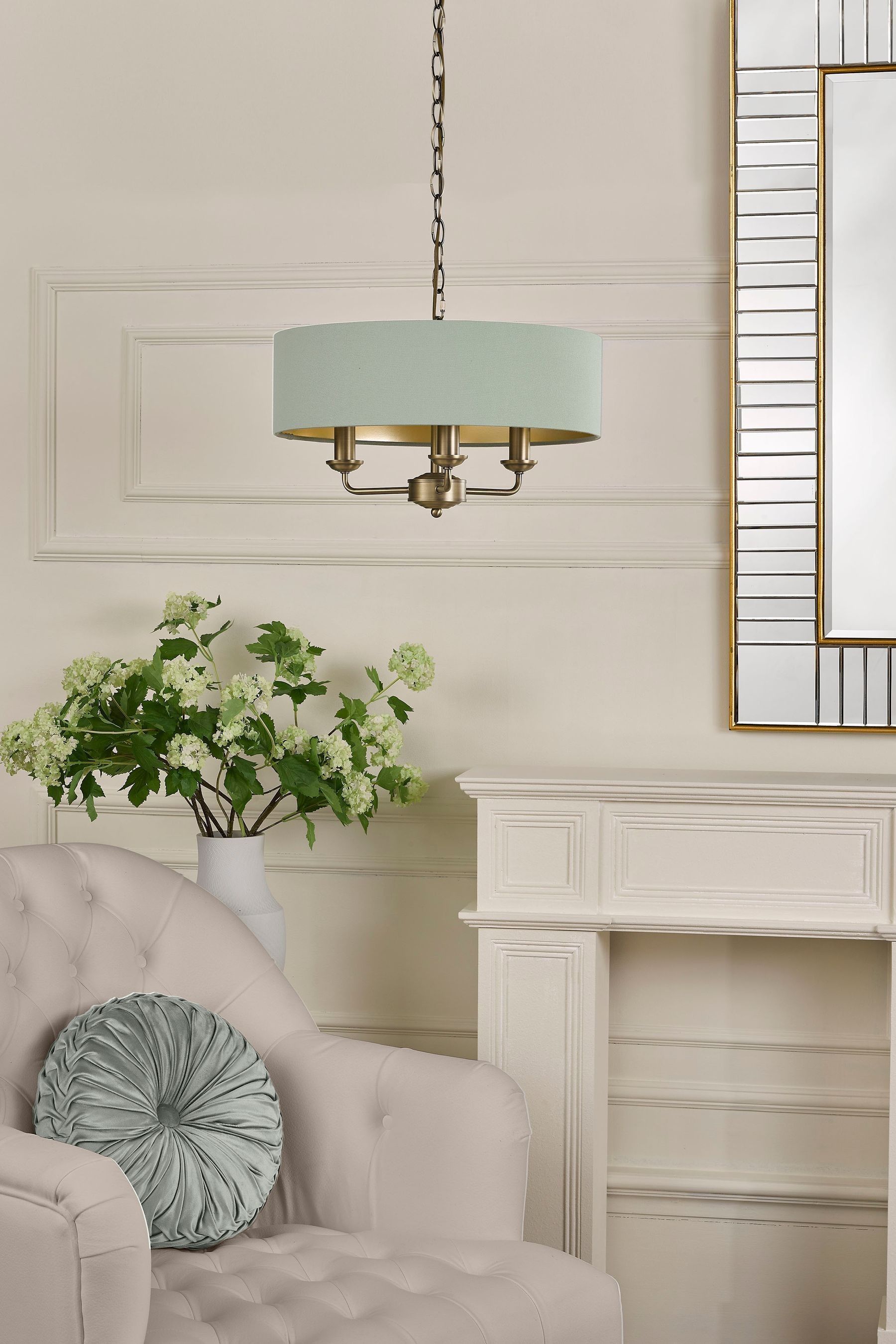 Buy Laura Ashley Matt Antique Brass Sorrento Ceiling Light from the AspennigeriaShops online shop
