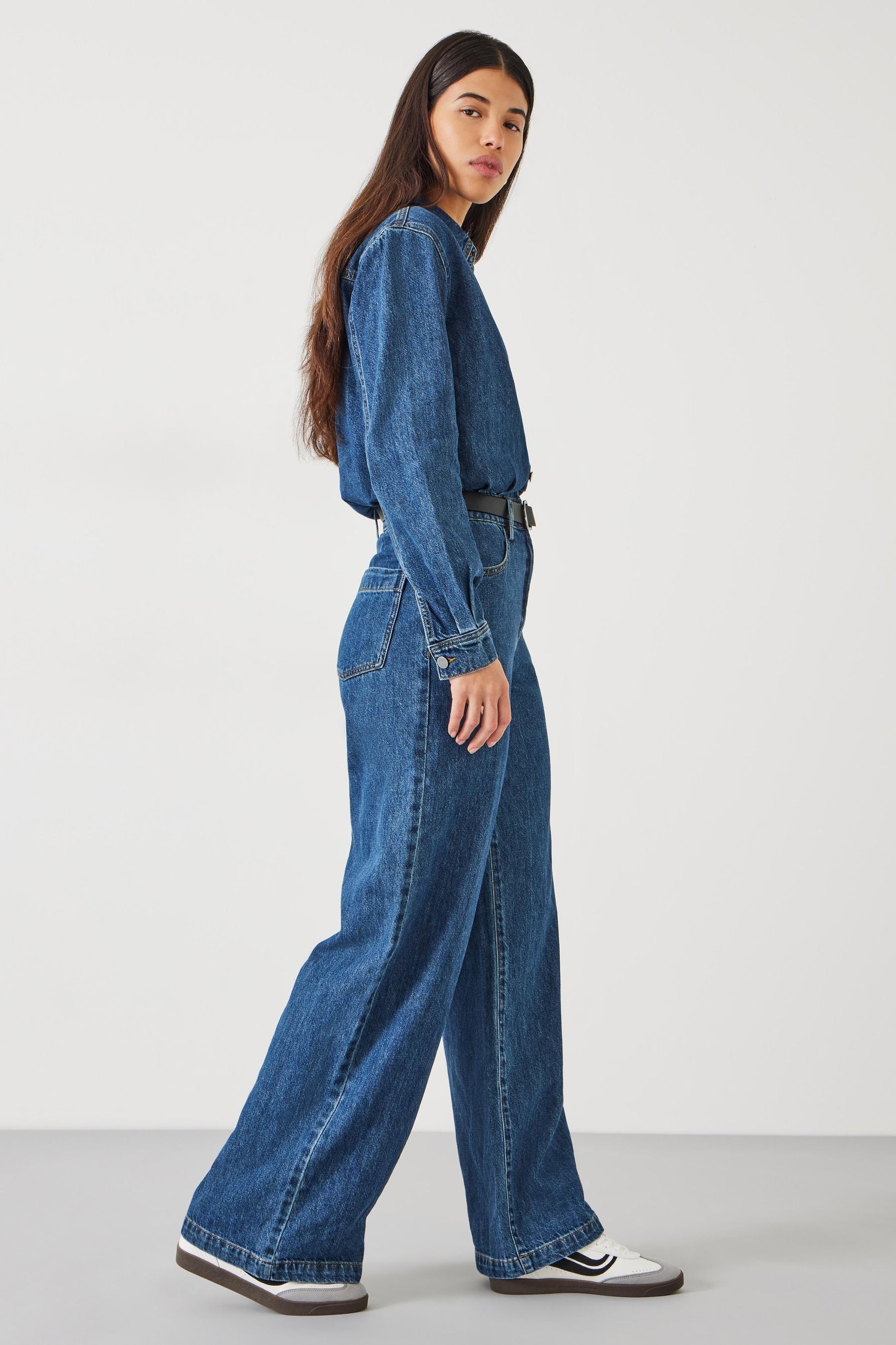 Hush denim jumpsuit shop