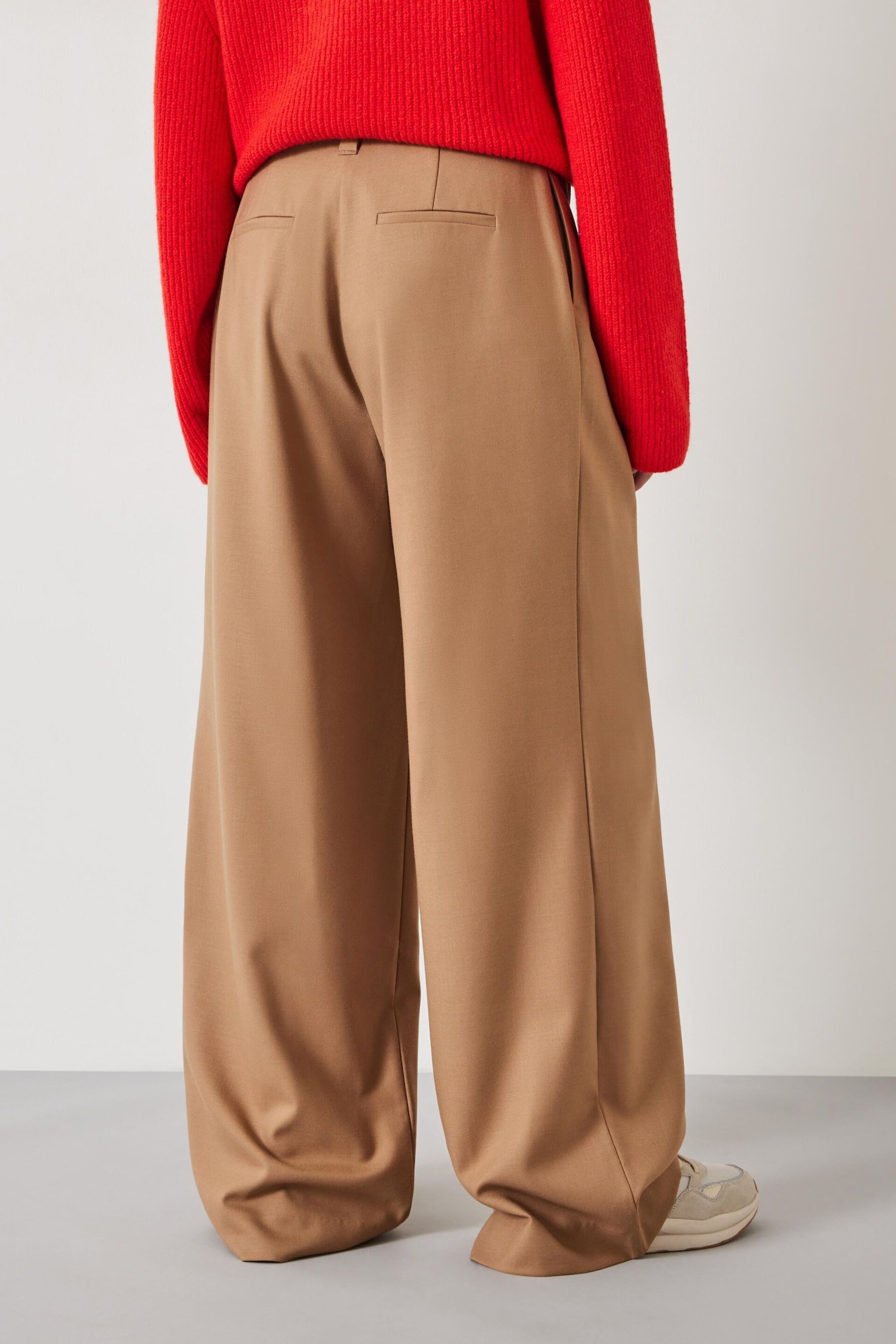 Hush Brown Aoife High Waist Trousers - Image 2 of 5