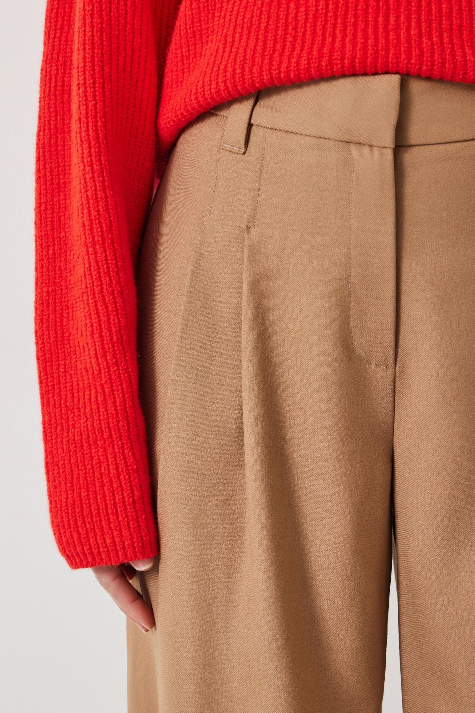 Hush Brown Aoife High Waist Trousers - Image 4 of 5