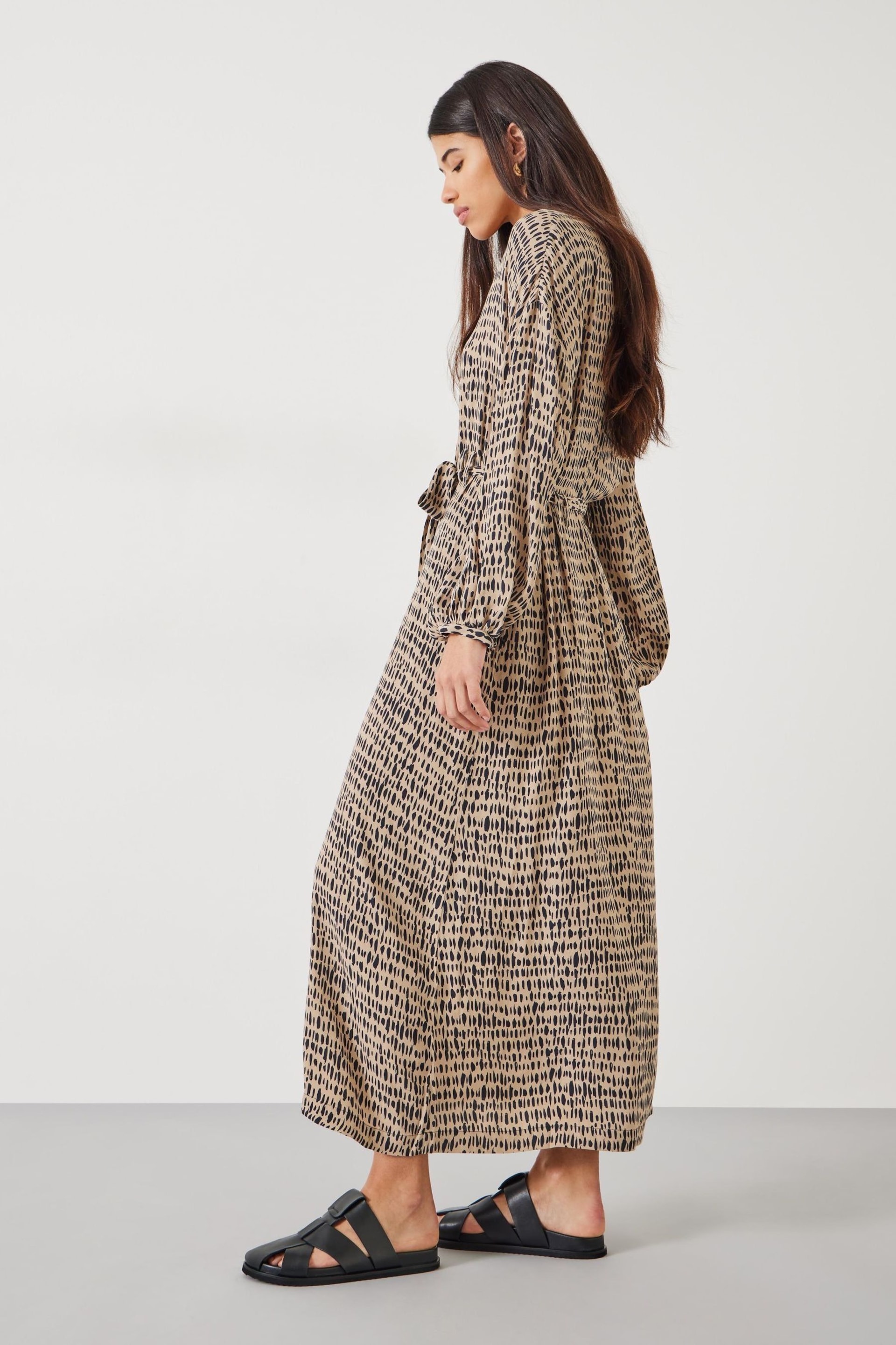 Hush Grey Camila Printed Midi Dress - Image 3 of 5