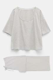 Hush White Ezra Striped Jersey Pyjamas Set - Image 5 of 5