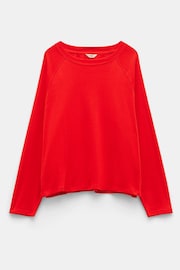 Hush Red 100% Cotton Matilda Raglan Top - Image 5 of 5