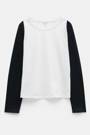 Hush White Kori Colour Block Longsleeve Top - Image 5 of 5