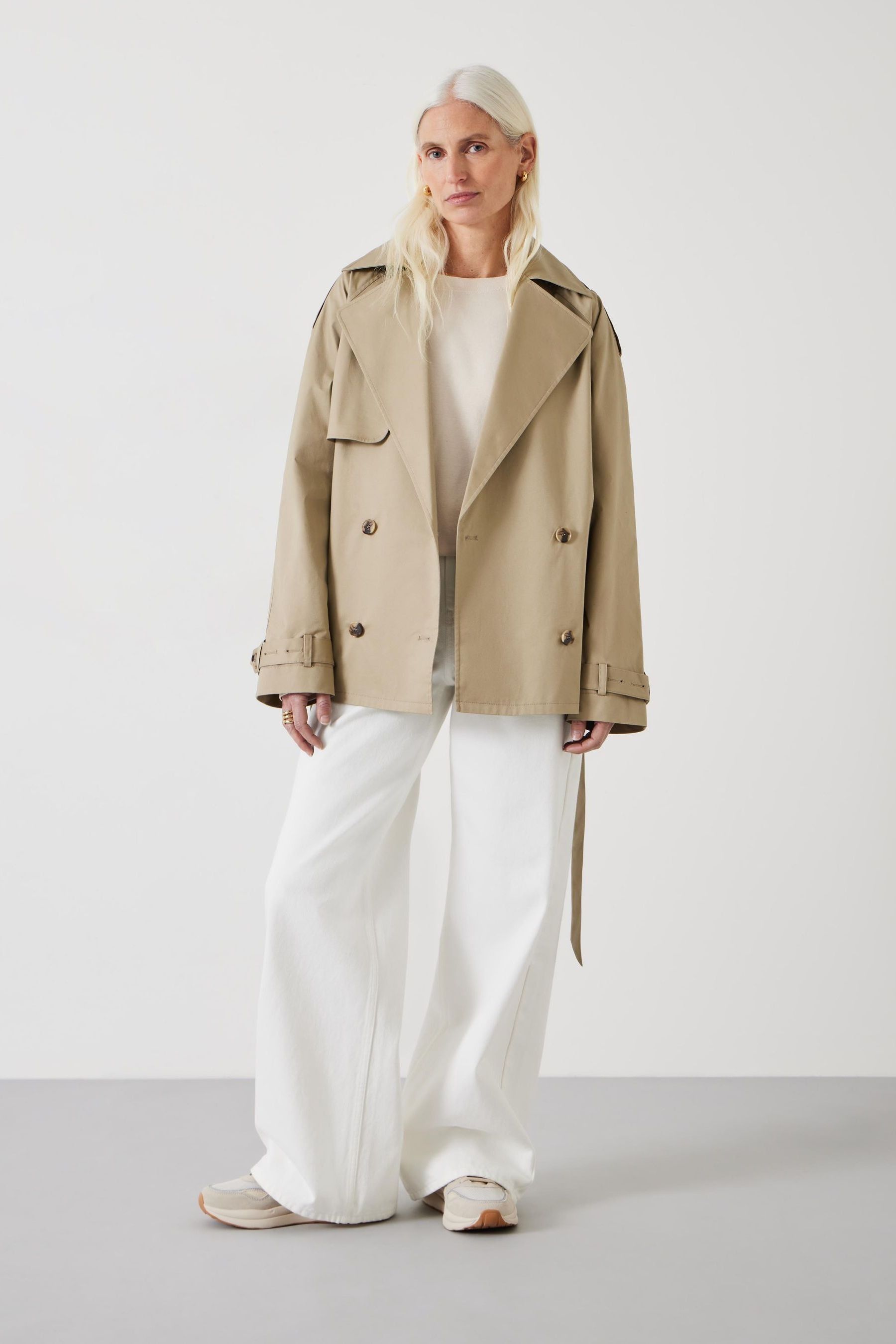 Buy Hush Grey Stella Short Trench Jacket from Next USA
