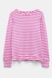 Hush Pink Stripe Emily Puff Sleeve Sweatshirt - Image 5 of 5