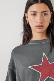 Hush Grey Seona Star Sweatshirt - Image 4 of 5