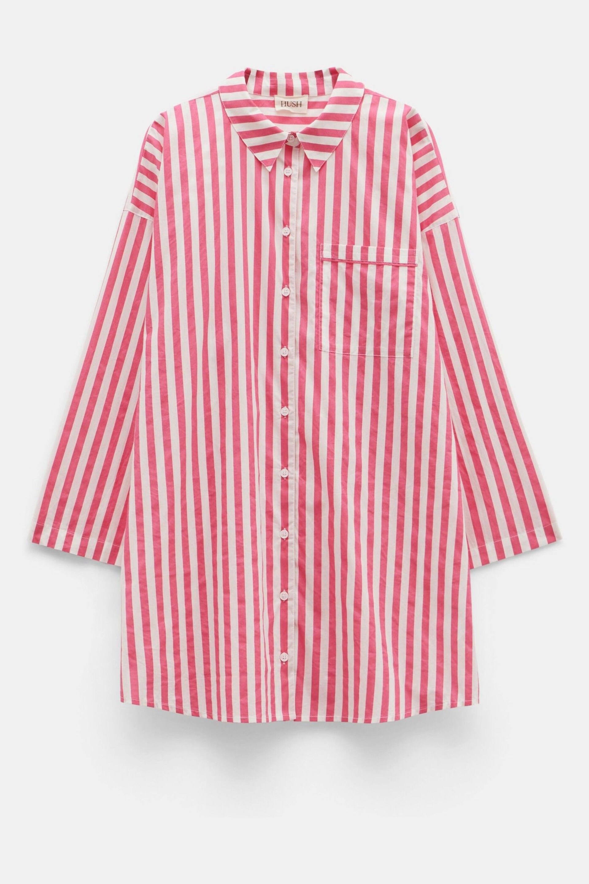 Hush White Oversized Emerson Striped Nightshirt - Image 5 of 5