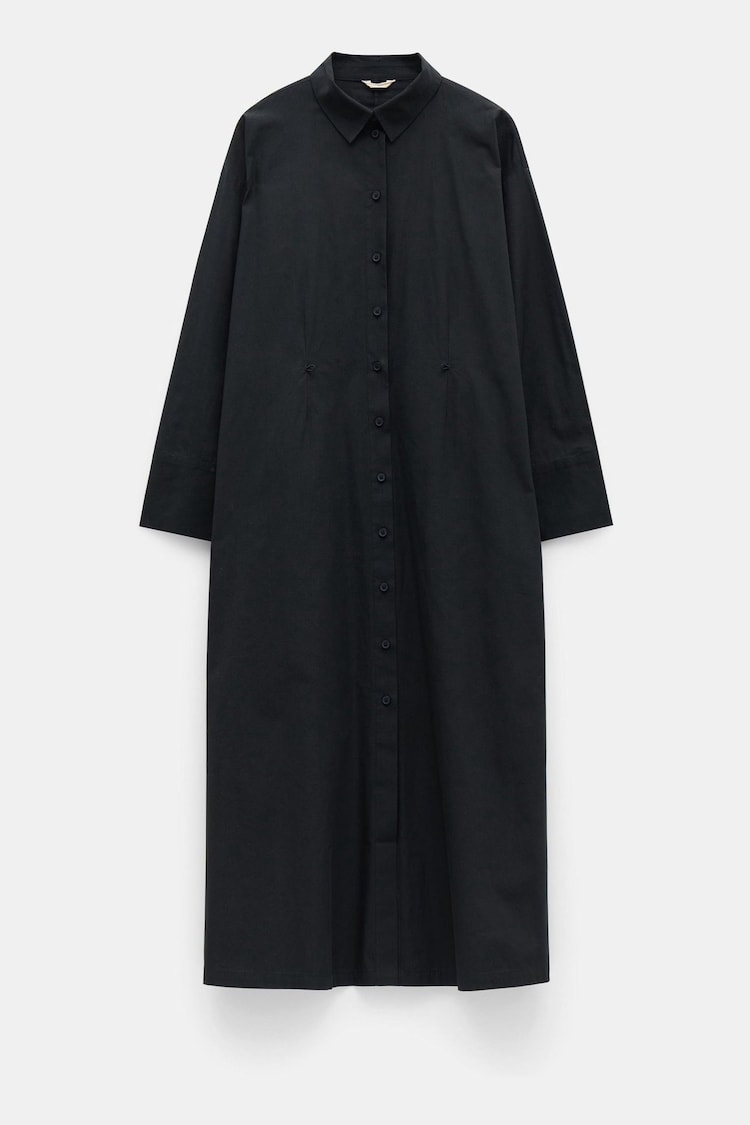 Hush Black 100% Cotton Freddie Maxi Shirt Dress - Image 5 of 5