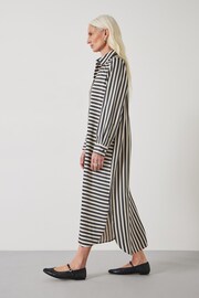 Hush Black Aida Stripe Midi Dress - Image 4 of 6