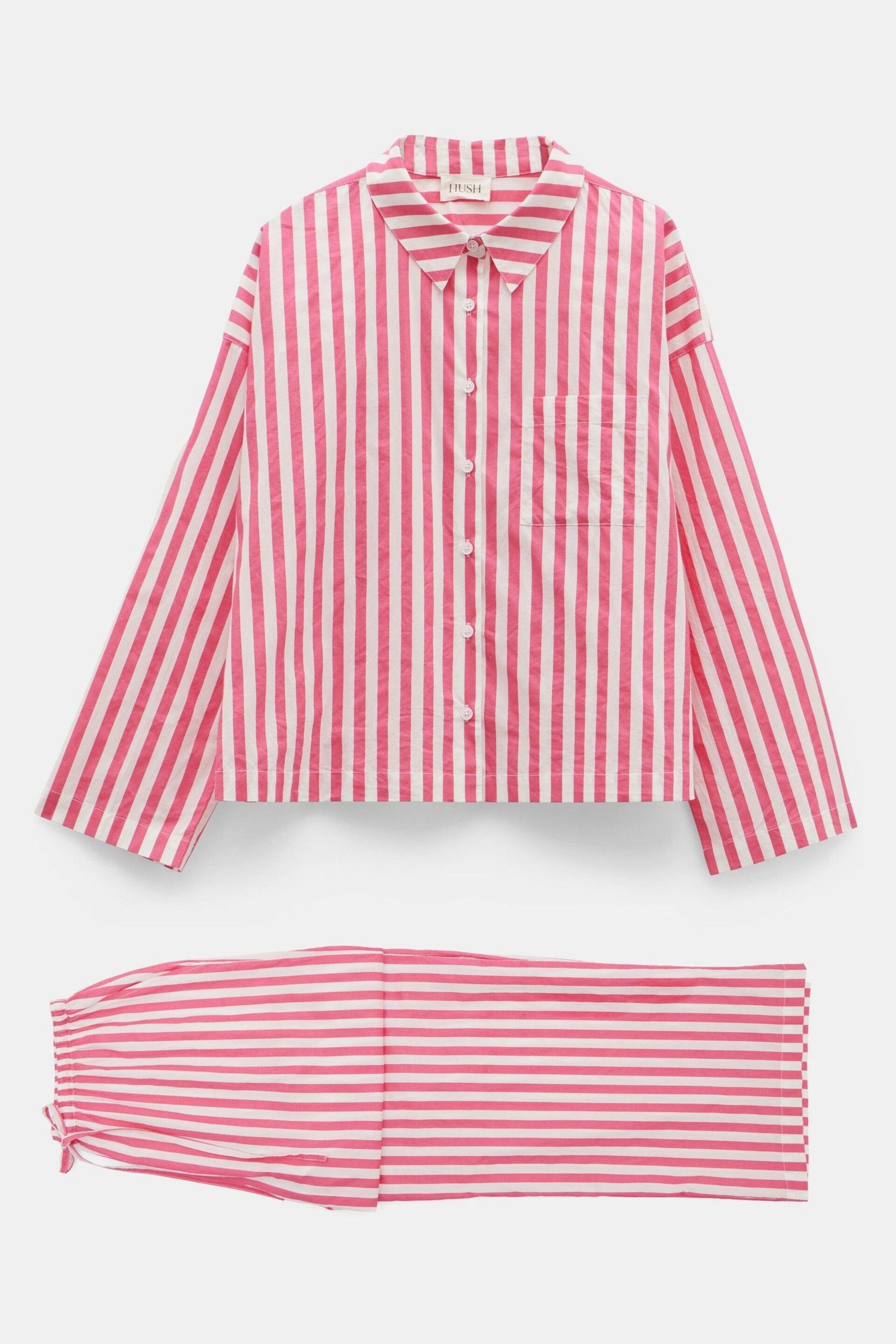 Hush Pink Emerson Boxy Fit Shirt Pyjamas Set - Image 5 of 5
