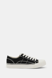 Hush Black Finley Canvas Trainers - Image 2 of 5