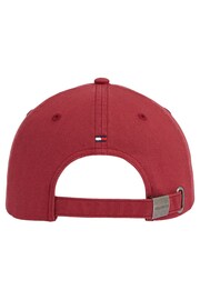 Tommy Hilfiger Red Monotype Logo Cap - Image 2 of 3