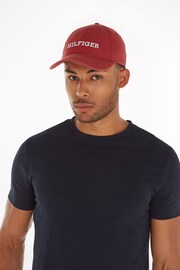 Tommy Hilfiger Red Monotype Logo Cap - Image 3 of 3