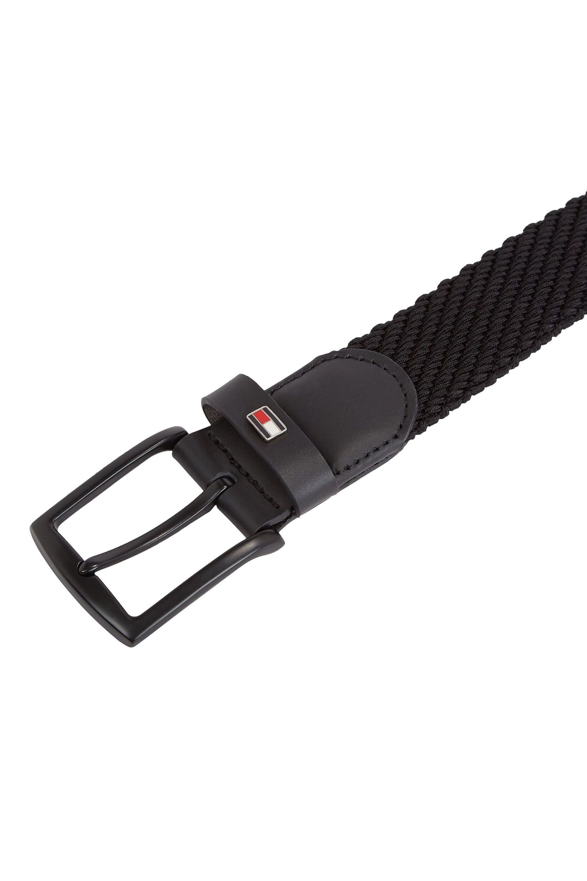 Tommy Hilfiger Denton 3.5 Black Elastic Belt - Image 2 of 3