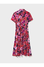Crew Clothing Sienna Short Sleeve Floral Shirt Dress - Image 5 of 5