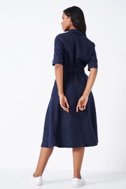 Crew Clothing Belted Linen Shirt Dress - Image 2 of 5