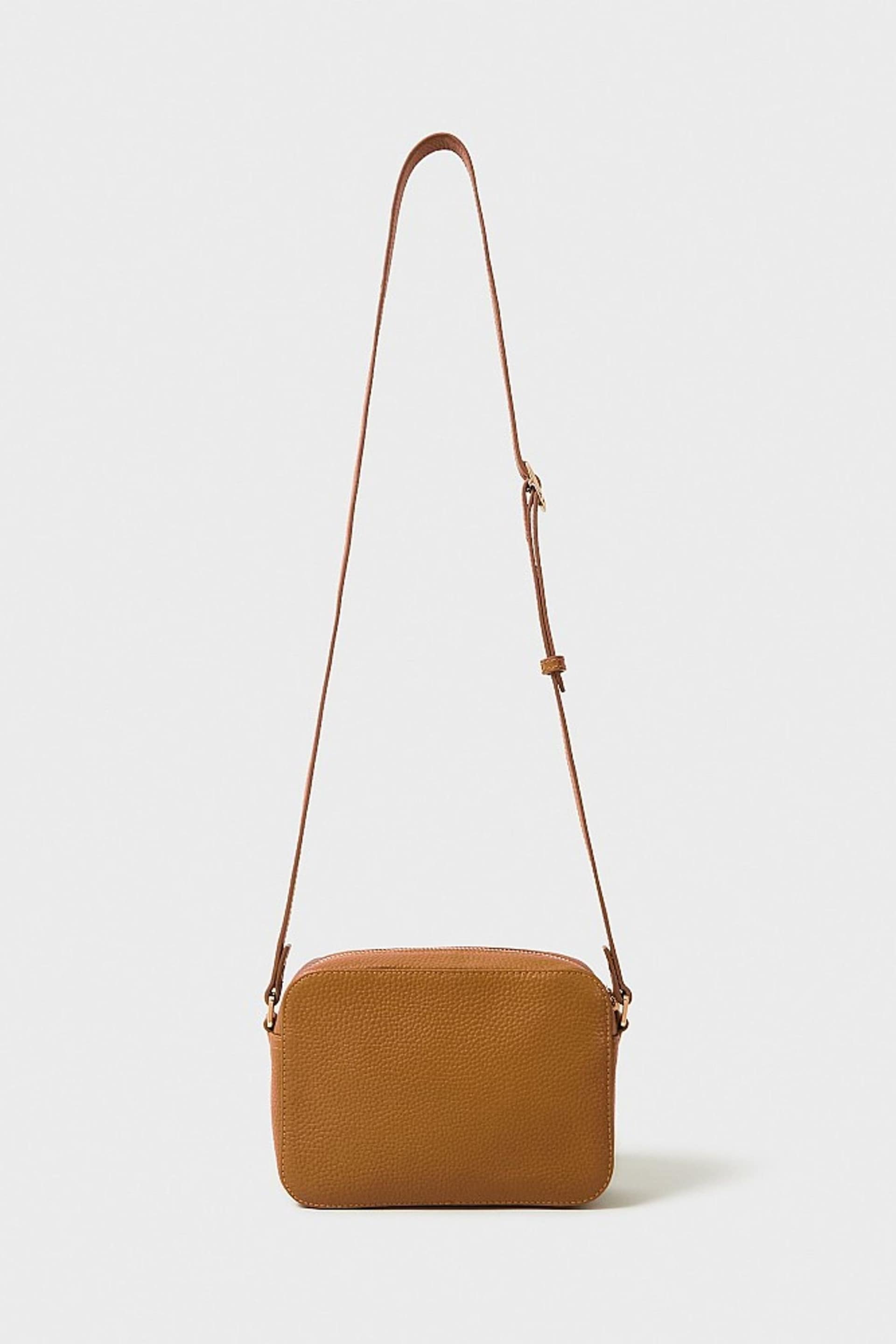 Crew Clothing Company Leather Cross-Body Brown Bag - Image 4 of 5