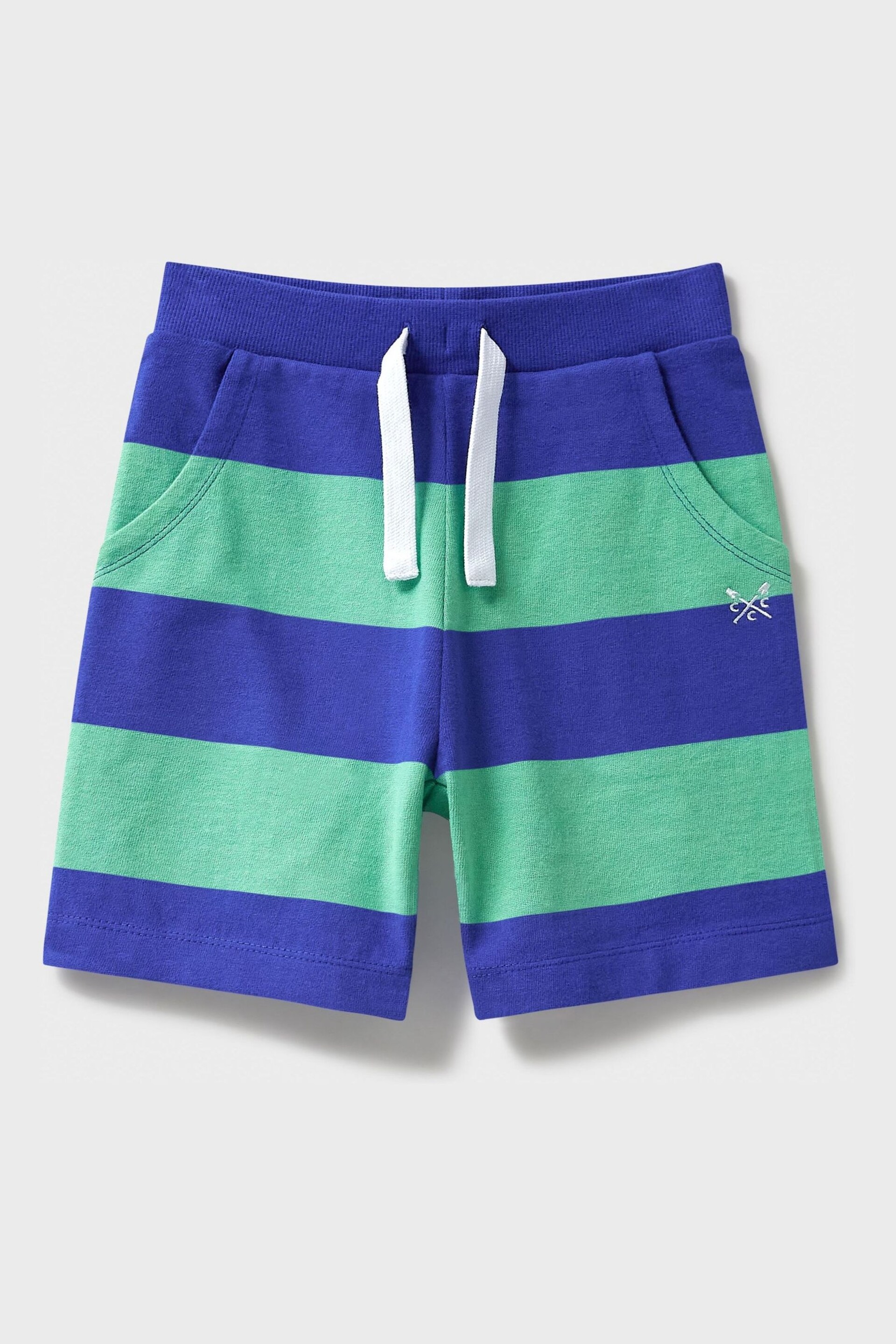 Crew Clothing Stripe Jersey Drawstring Shorts - Image 1 of 3