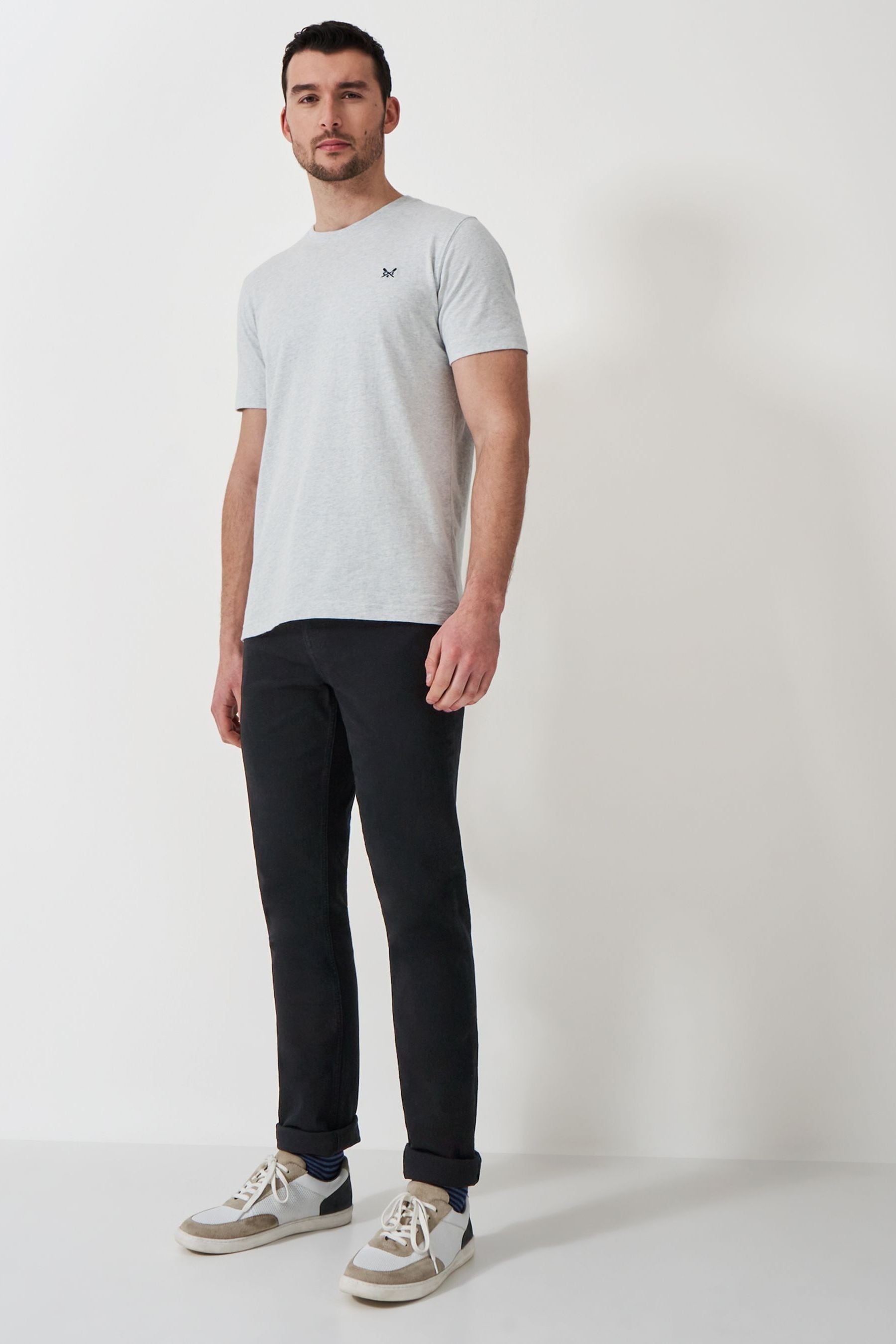 Crew Clothing Black Parker Straight Jeans