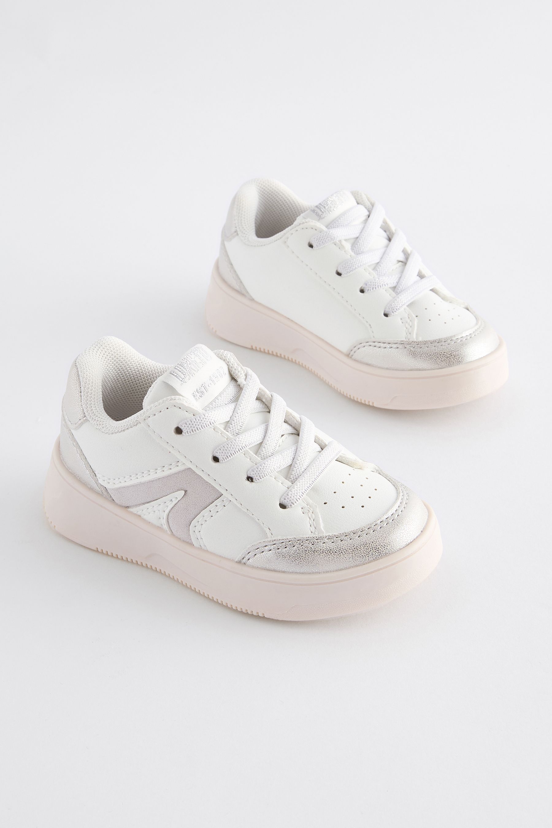 Next silver trainers hotsell