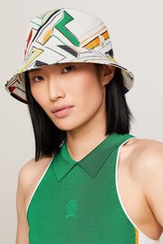 Tommy Hilfiger Cream Monogram Logo Bucket Hat - Image 2 of 3