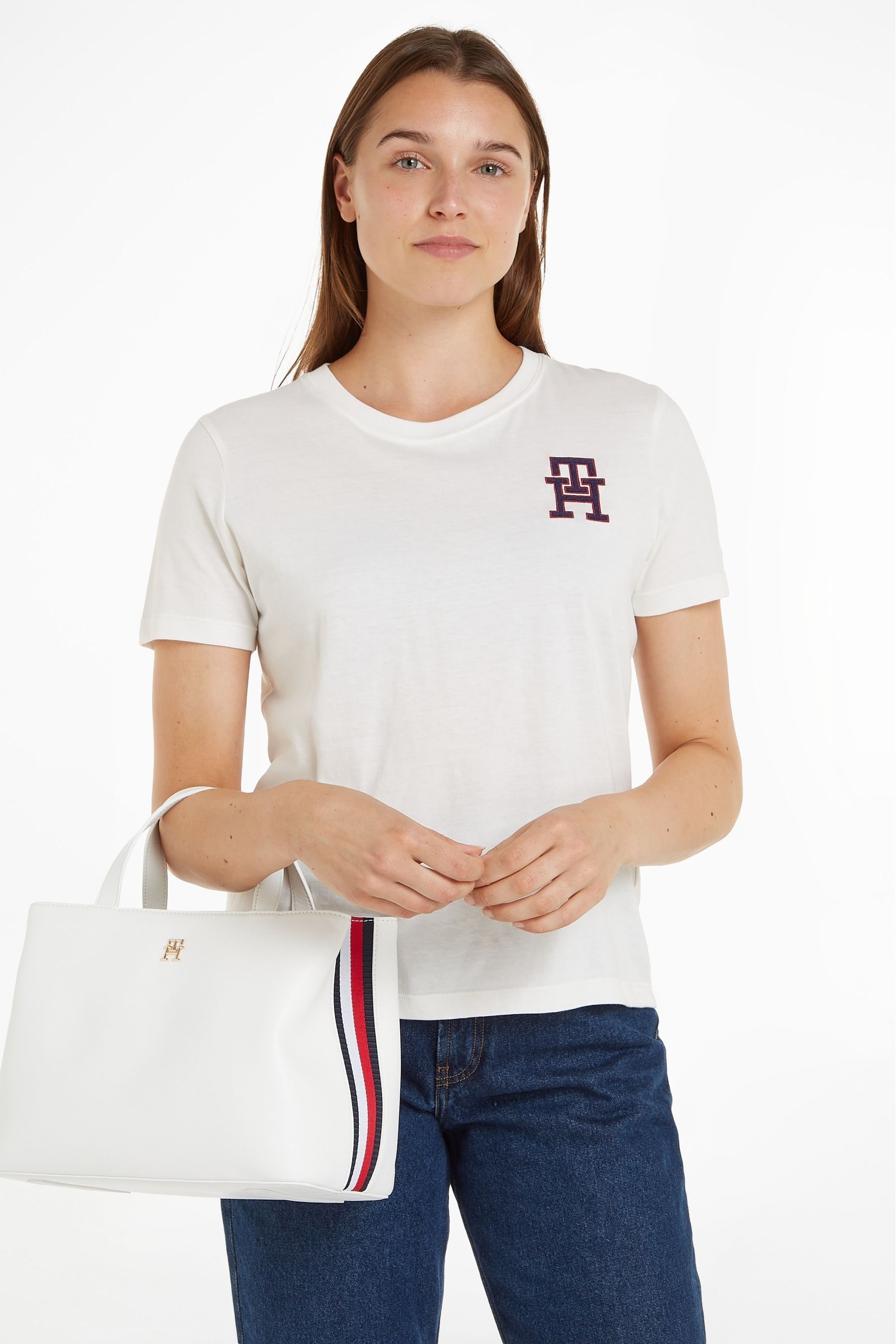 Buy Tommy Hilfiger White Essential Satchel Bag from the Next UK online shop
