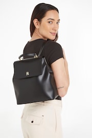 Tommy Hilfiger Black Refined Backpack - Image 4 of 4