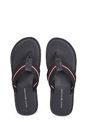 Tommy Hilfiger Hilfiger Leather Beach Black Sandals - Image 2 of 4