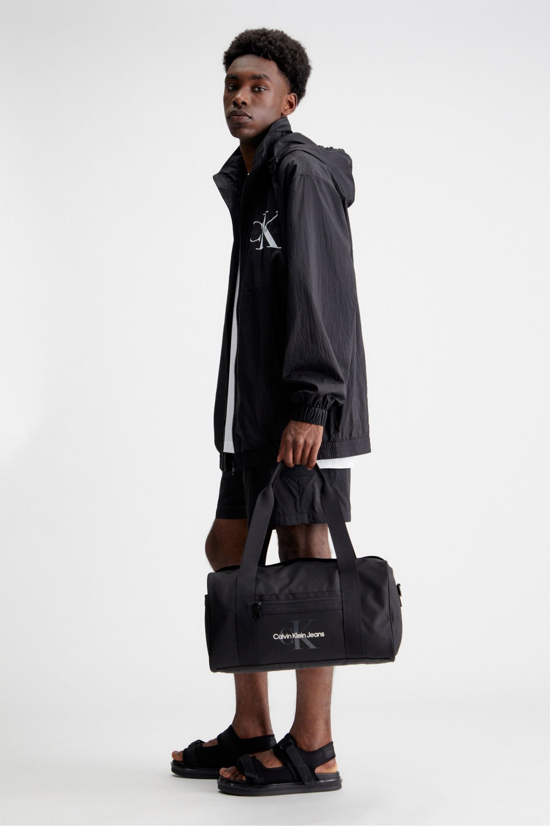 Calvin Klein Black Sport Logo Essentials Duffle Bag - Image 1 of 5