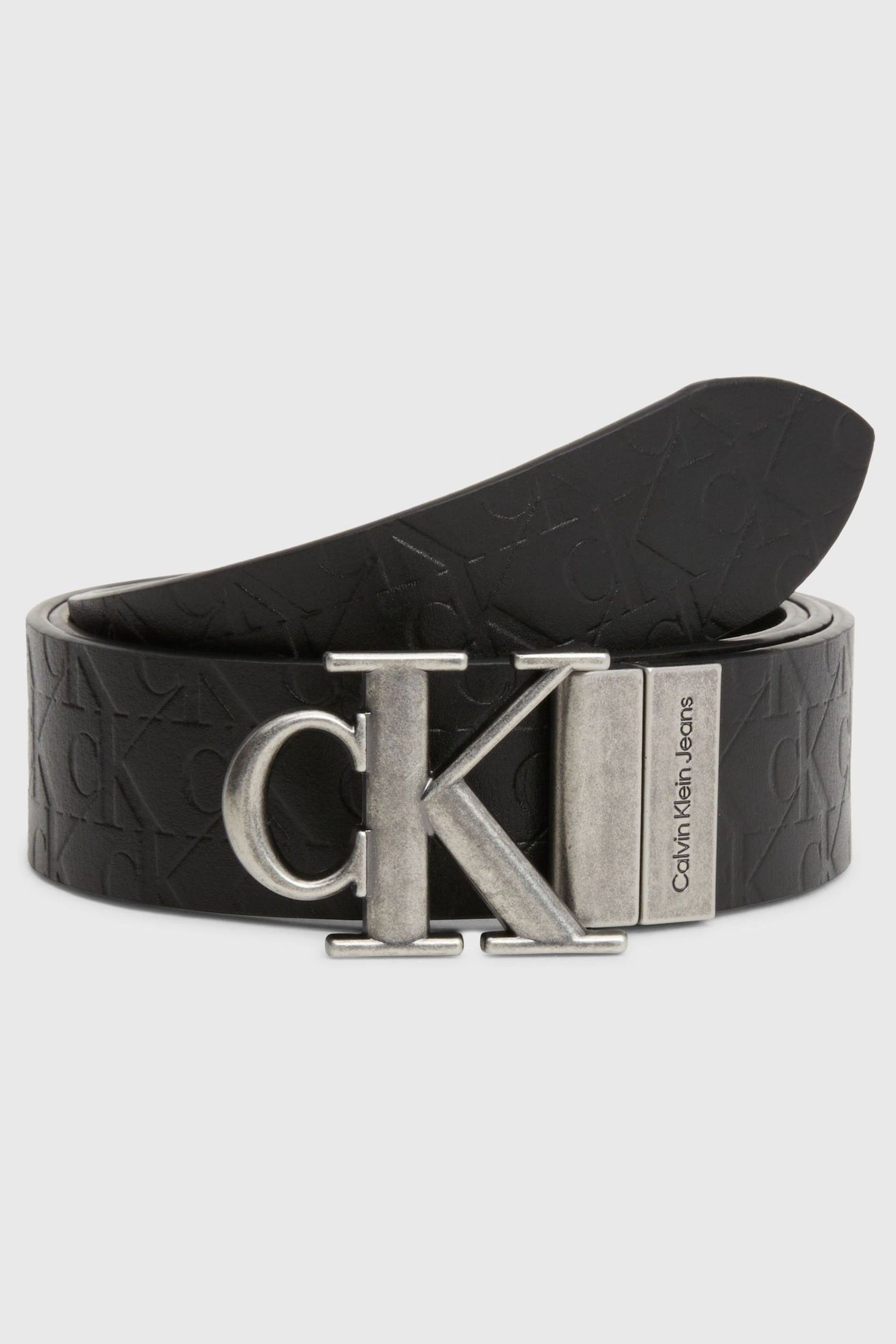 Calvin Klein Black Logo Belt - Image 1 of 4
