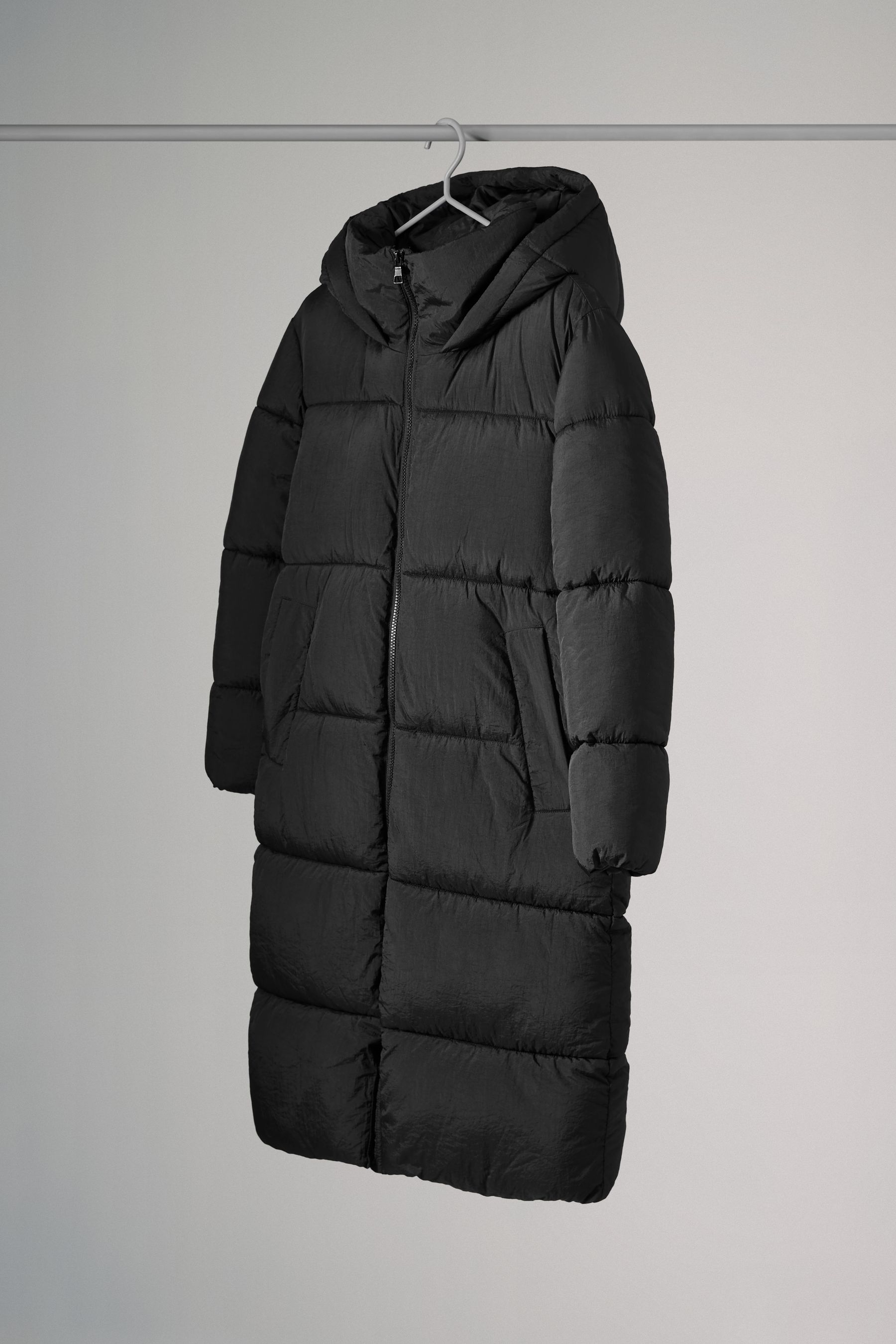 Elle black padded coat discount