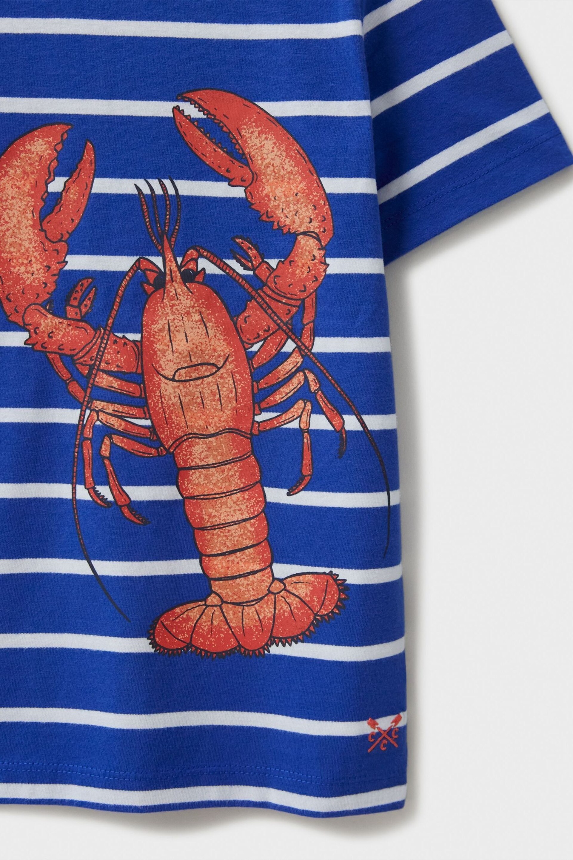 Crew Clothing Crab Stripe Print T-Shirt - Image 4 of 4