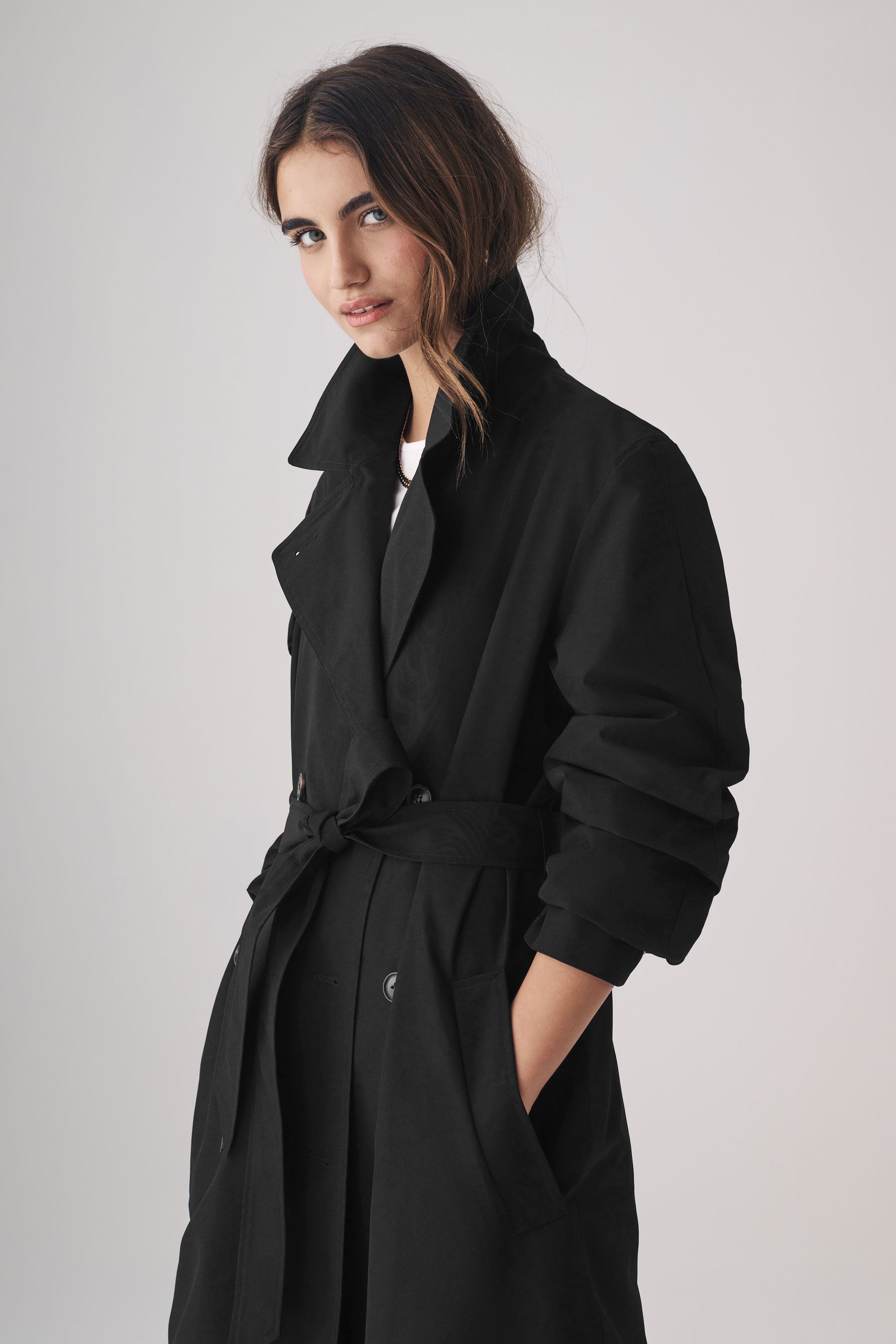 Next black trench coat clearance