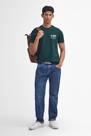 Barbour® Green Script Graphic T-Shirt - Image 3 of 5