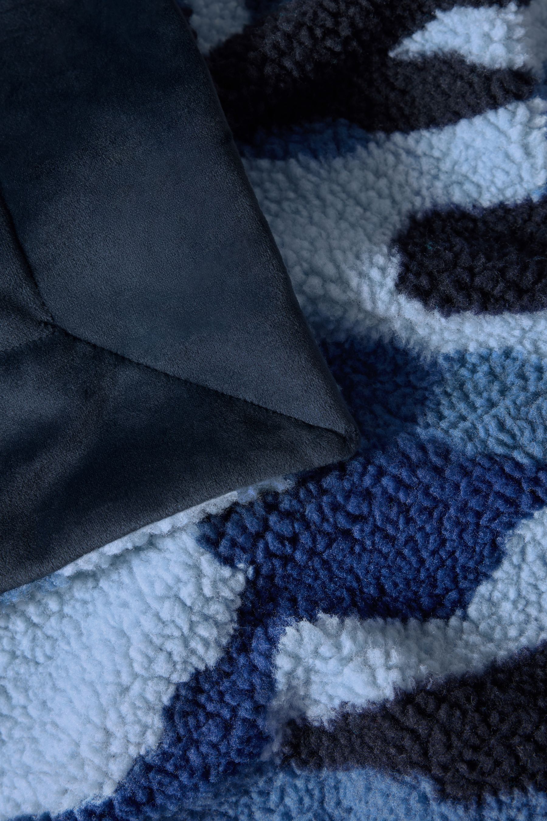 Blue camo fleece blanket online