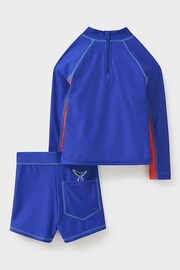 Crew Clothing Shark Print Rash Vest And Short Set - Image 2 of 2
