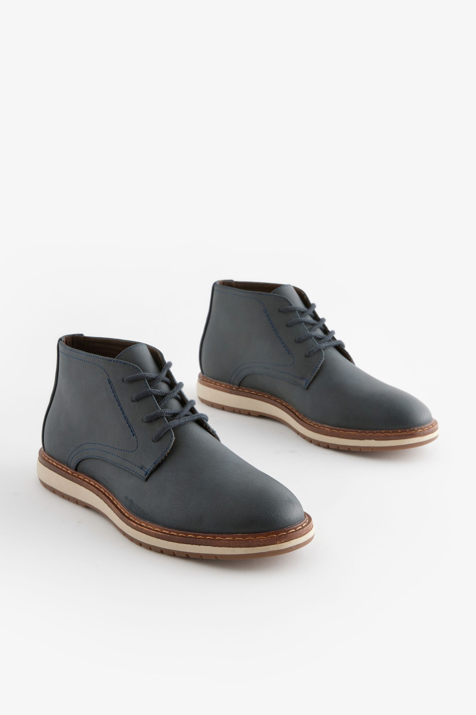 Navy boots online shop sale