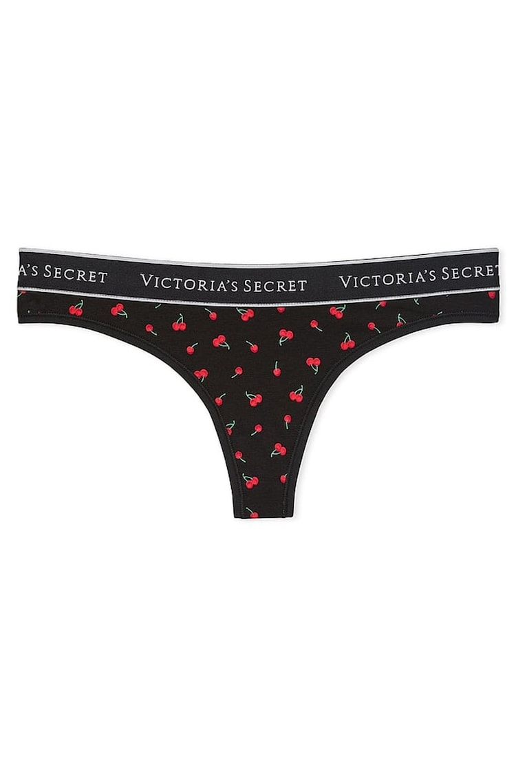 Victoria's Secret Black Cherries Thong Knickers - Image 3 of 3