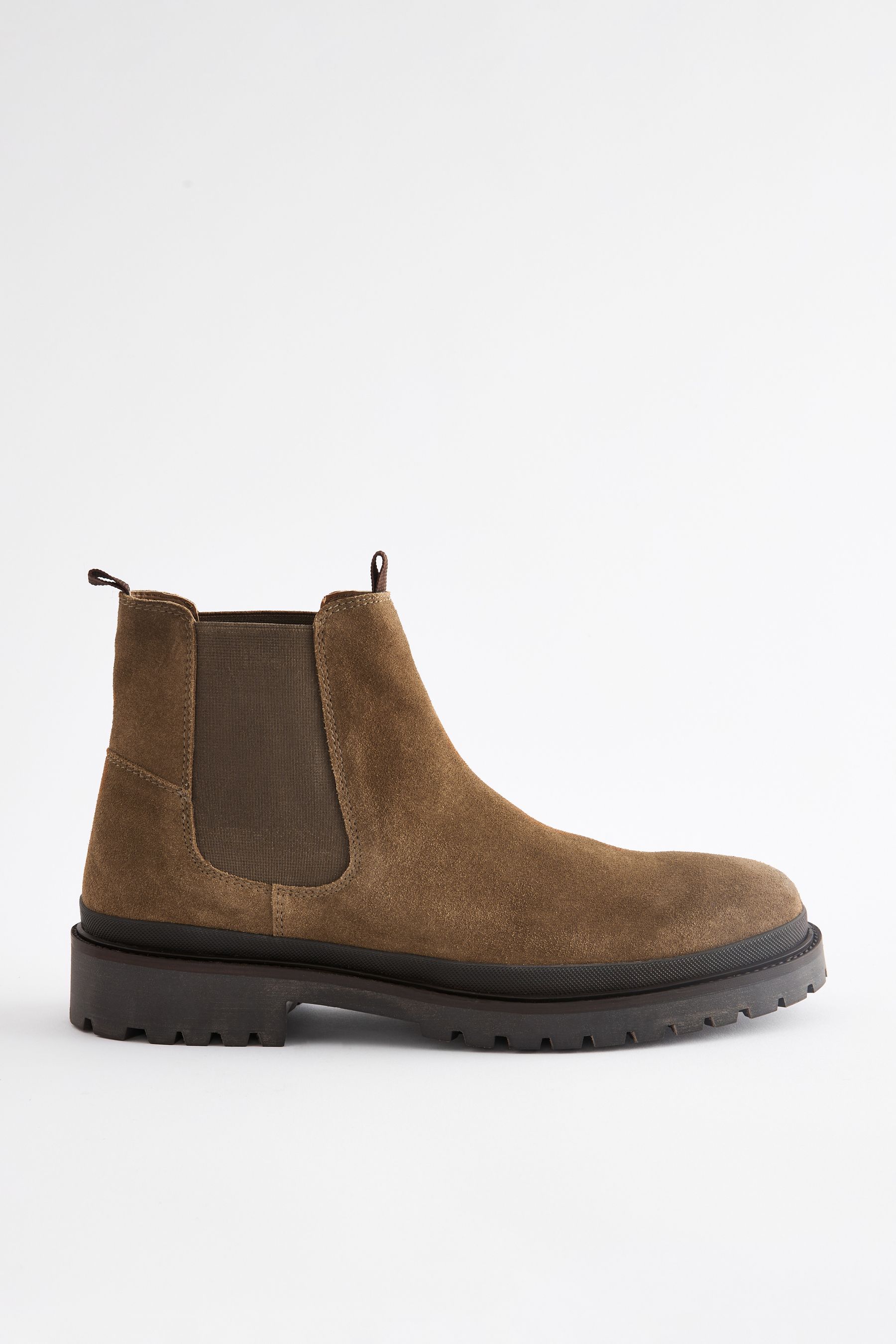 Mens stone suede chelsea boots clearance