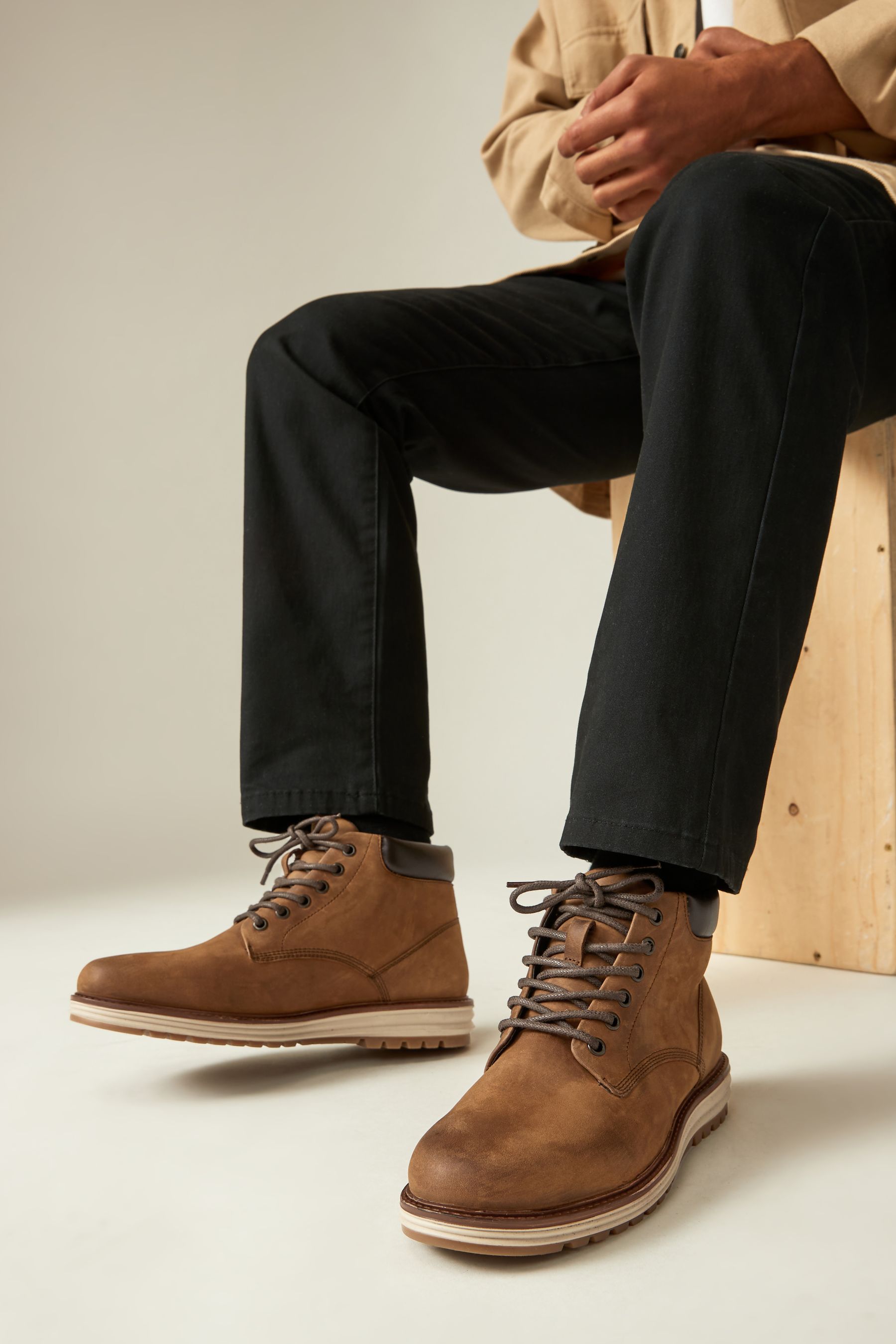 Mens brown boots next clearance