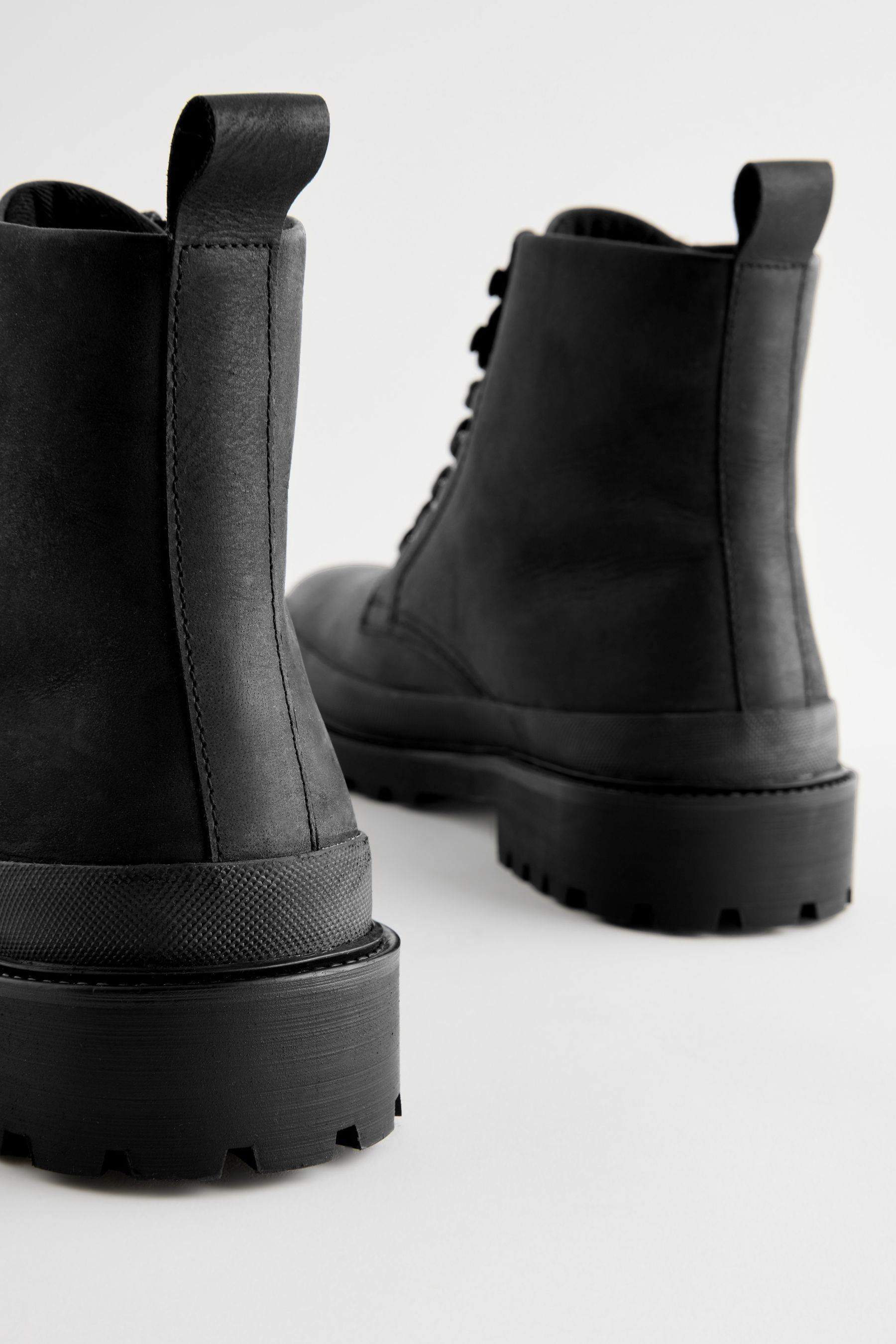 Next black leather boots cheap